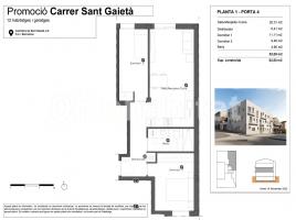 New home - Flat in, 63 m², new, Calle de Sant Gaietà, 2