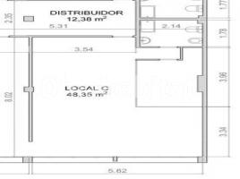 Loft, 54 m², near bus and train